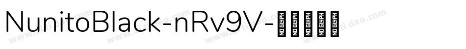 NunitoBlack-nRv9V字体转换
