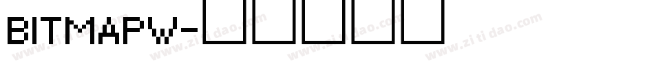 BITMAPW字体转换