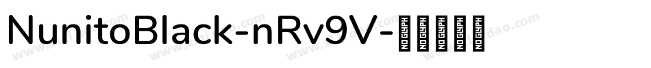NunitoBlack-nRv9V字体转换