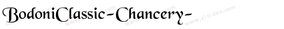 BodoniClassic-Chancery字体转换