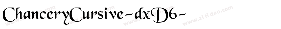 ChanceryCursive-dxD6字体转换