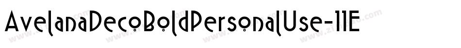 AvelanaDecoBoldPersonalUse-11Ej字体转换