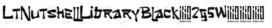 LtNutshellLibraryBlack-2g5W字体转换