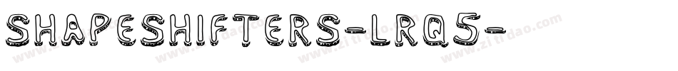 Shapeshifters-lRq5字体转换