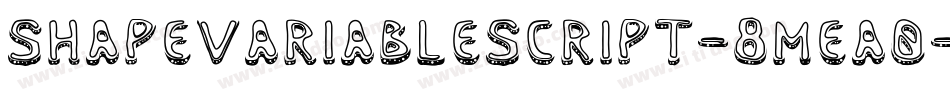 ShapeVariableScript-8MeA0字体转换