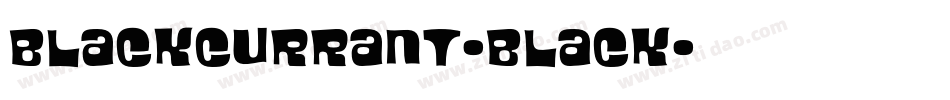 Blackcurrant-Black字体转换