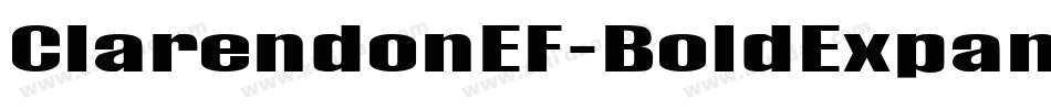 ClarendonEF-BoldExpanded字体转换