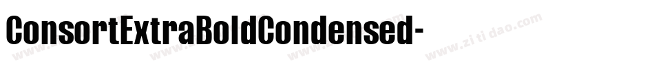 ConsortExtraBoldCondensed字体转换