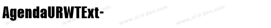 AgendaURWTExt字体转换