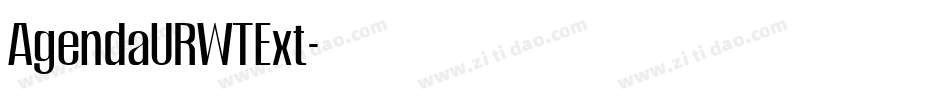 AgendaURWTExt字体转换