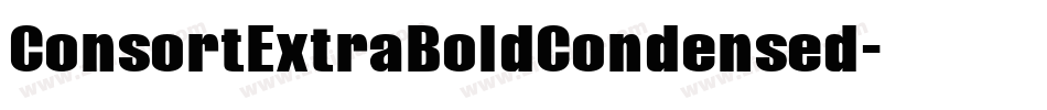 ConsortExtraBoldCondensed字体转换
