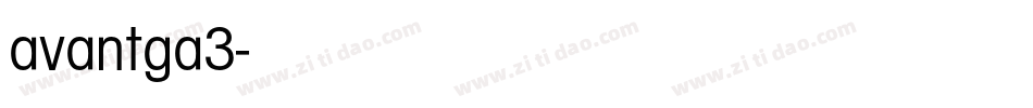 avantga3字体转换