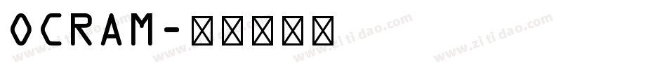 OCRAM字体转换