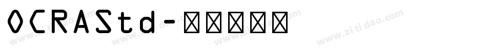 OCRAStd字体转换