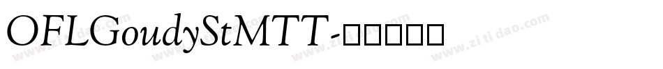 OFLGoudyStMTT字体转换