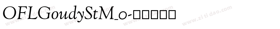 OFLGoudyStM_0字体转换