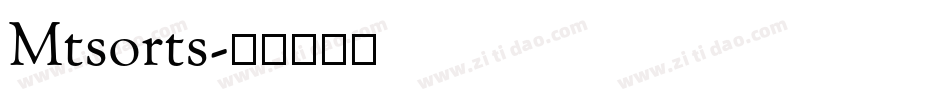 Mtsorts字体转换
