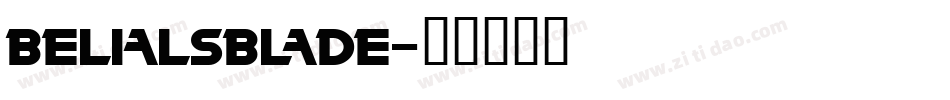 BelialsBlade字体转换