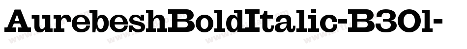 AurebeshBoldItalic-B3Ol字体转换