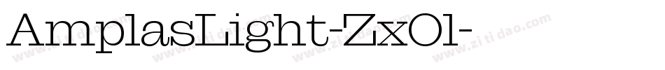 AmplasLight-ZxOl字体转换