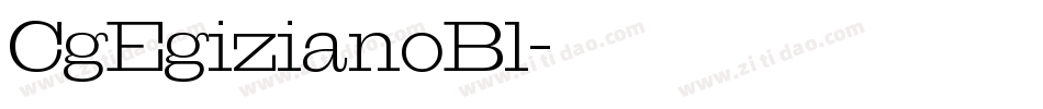 CgEgizianoBl字体转换