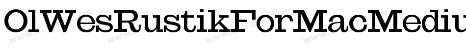 OlWesRustikForMacMedium-Jv1x字体转换