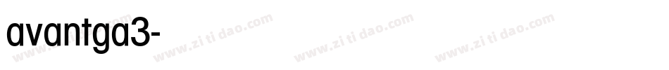avantga3字体转换