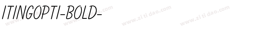 ItingOpti-Bold字体转换