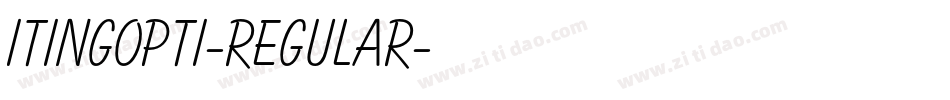 ItingOpti-Regular字体转换