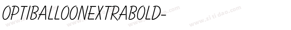OPTIBalloonExtraBold字体转换