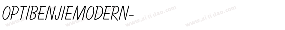 OPTIBenjieModern字体转换