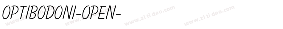 OPTIBodoni-Open字体转换