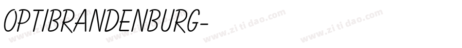 OPTIBrandenburg字体转换