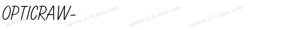 OPTICraw字体转换