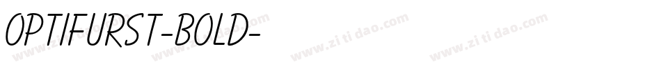 OPTIFurst-Bold字体转换