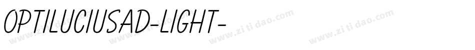 OPTILuciusAd-Light字体转换