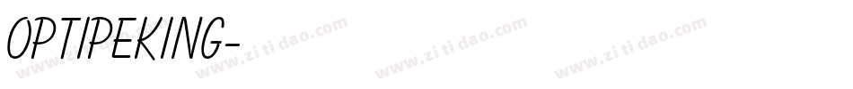 OPTIPeking字体转换
