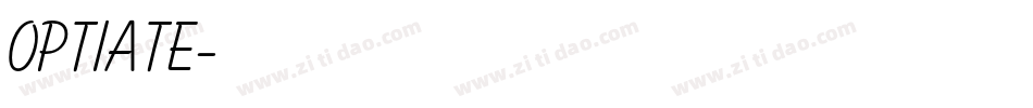 Optiate字体转换