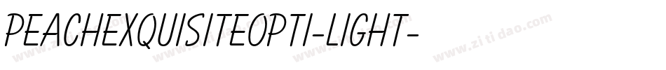 PeachExquisiteOpti-Light字体转换