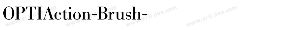 OPTIAction-Brush字体转换