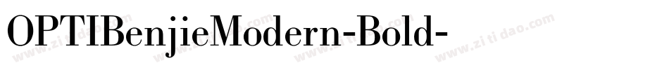 OPTIBenjieModern-Bold字体转换