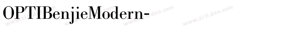 OPTIBenjieModern字体转换