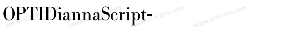 OPTIDiannaScript字体转换