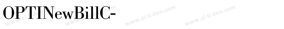 OPTINewBillC字体转换
