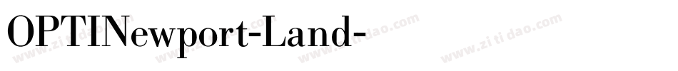 OPTINewport-Land字体转换