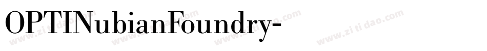 OPTINubianFoundry字体转换