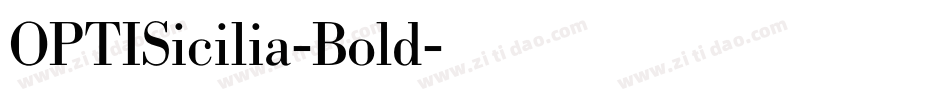 OPTISicilia-Bold字体转换