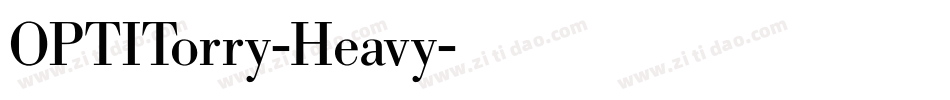OPTITorry-Heavy字体转换
