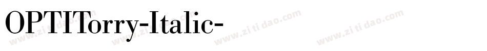OPTITorry-Italic字体转换