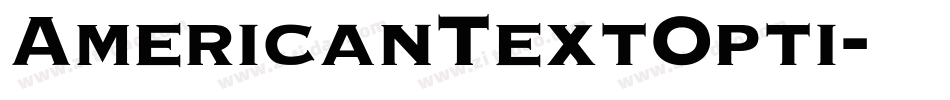 AmericanTextOpti字体转换